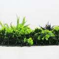 DIY customized vertical garden artificial leaves foliage for mall decoration